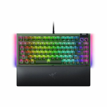 Razer 雷蛇 BlackWidow黑寡婦V4 75%有線機械式RGB鍵盤Phantom Green Edition/RZ03-05003300-R3M1
