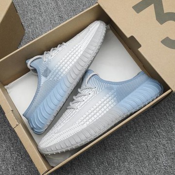 潮牌男鞋夏季透氣半拖鞋男無后跟一腳蹬懶人拖鞋飛織椰子防臭涼拖