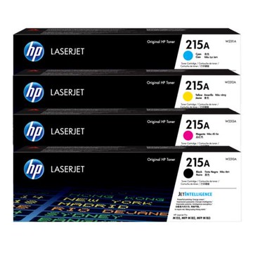 【四色超值組】HP 215A原廠碳粉匣 (W2310A黑/W2311A藍/W2312A黃/W2313A紅)