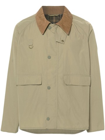 Barbour - ripstop zipped jacket - men - Polyester/Cotton/Recycled Polyamide - M - Green