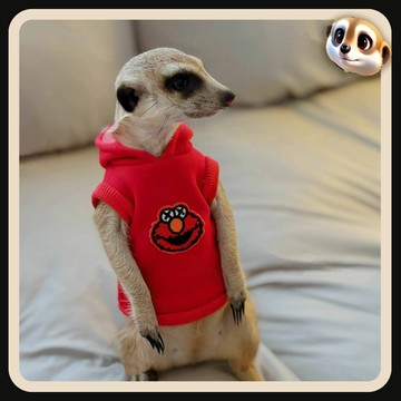 【XL-LX】秋冬反面絨保暖衛衣 土撥鼠 狐獴 松鼠 雪貂 龍貓 衣服可定製