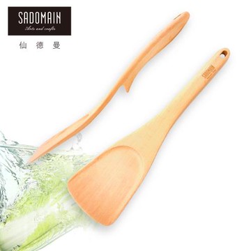【仙德曼 SADOMAIN】 山毛櫸原木餐具不沾桌中華煎
