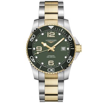 LONGINES浪琴 深海征服者 浪鬼 陶瓷圈 潛水機械腕錶 41mm / L3.781.3.06.7
