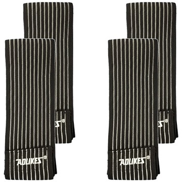 Aolikes 護膝 1516 黑色 運動防護 彈性透氣 加壓舒緩疲勞  4個  180cm