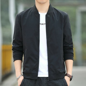 薄款工裝外套男 休閑潮流夾克立領寬松上衣【淘夢屋】