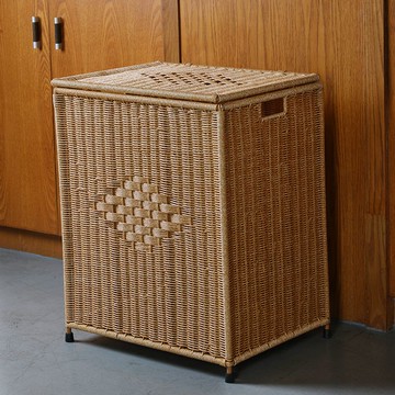 大號浴室臟衣籃塑料藤編防水臟衣服收納筐臥室衣物收納箱J-38公司貨