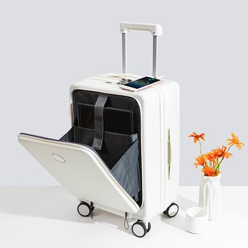 行李箱拉杆箱2025新款20开盖多功能旅行箱大容量学生机箱可坐正品pc6101