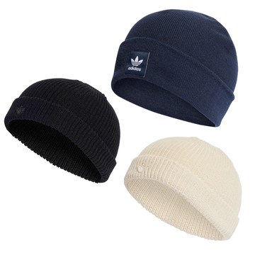 【現貨下殺】Adidas 毛帽 反折 小標 深藍/黑/米【運動世界】IL4878/IL8441/IL8443