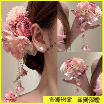 💥台灣热卖💥花朵髮夾 漢服髮夾 頭花 髮夾 旗袍髮飾 流蘇髮夾 髮飾 頭飾 髮飾品 花朵髮夾