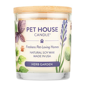 PET HOUSE 室內除臭寵物香氛蠟燭 草本花園  255g  1罐