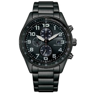 CITIZEN星辰 Chronograph 賽車運動風格計時男錶-CA0775-79E-43mm
