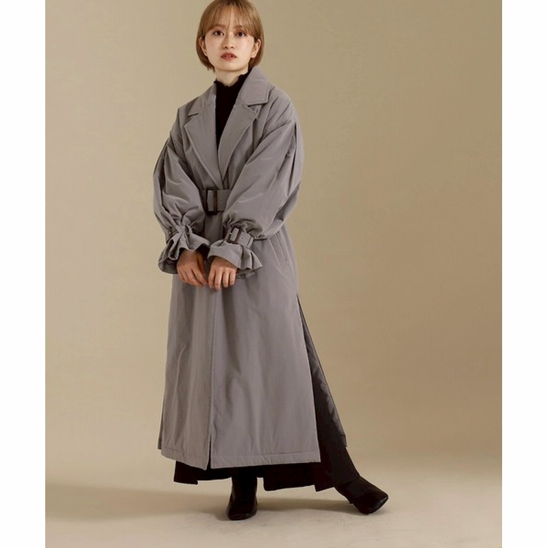 Auli 低身長向けサイズ 中綿テーラードロングコート Women ジャケット アウター ダウンジャケット コート 通販 Lineポイント最大0 5 Get Lineショッピング