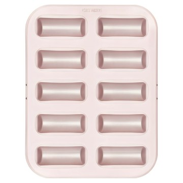 CHEFMADE 學廚 10連不粘雪茄費南雪蛋糕模 WK9839  1個  香檳金