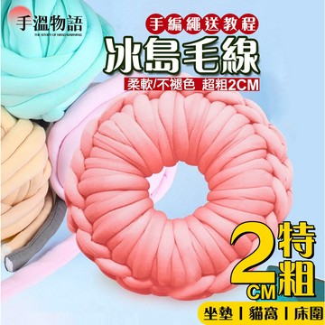 灌心棉 冰島毛線 2cm 冰島線 超粗毛線 手工編織包包毯子寵物貓窩狗窩抱枕床圍 特粗毛線 灌芯棉 冰條線 粗毛線 棉線