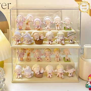 【防塵收納】手辦展示架 盲盒展示櫃 模型展示盒 樂高展示架 亞克力透明 多層收納 可疊加組合 適用泡泡瑪特等潮流玩具
