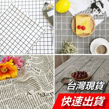 【隔日到貨】桌巾 拍照背景布 格子 英文報紙 木紋桌布 背景布 餐墊 桌布 餐布 茶几布 拍攝背景 背景道具