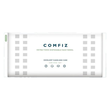 COMFIZ 康菲 抽取式珍珠紋洗臉巾，加厚型，40抽/包，100%植物纖維，乾濕兩用，柔軟親膚  1包