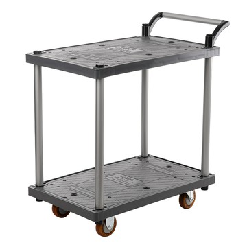 T-REX CASTER 2層恐龍手推車 灰色 (旋轉輪2入 + 固定輪2入)  1個  中 (450 x 750 x 850 mm)