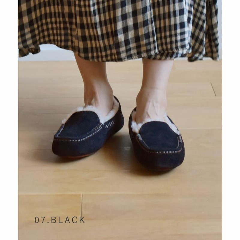アグ モカシン レディース アンスレー UGG 1106878 ブラック 黒