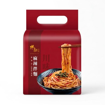 serenity 川味麻辣拌麵 / 1袋4入 (104.5g/入)