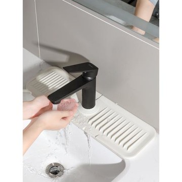 水龍頭瀝水墊水池防濺水墊廚房家用水槽臺面可裁剪防水防滑硅膠墊