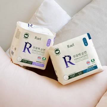 Rael Unbleached Cotton Cover Overnight Panties 6P (M/L)