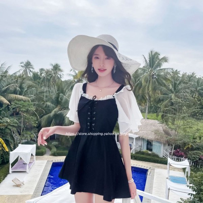 水着レディース ワンピース型 大人可愛い ガールズ スイムウェア スイミング 海水浴 温泉 ビーチ 水陸両用水着 リゾート パット付 ミズギ 可愛い 大きいサイズ 通販 Lineポイント最大0 5 Get Lineショッピング