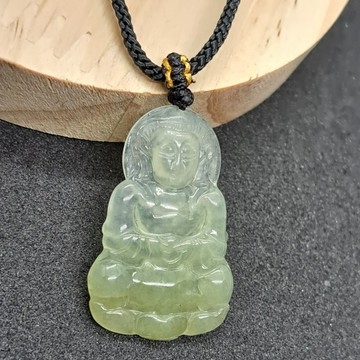 冰種翡翠觀音菩薩項鍊 | 天然緬甸玉翡翠A貨 | 送禮