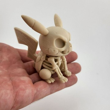 🌞包包優選寶藏品🌟🌟皮卡丘骨骼化石手辦模型3D打印寶可夢同人擺件潮玩收藏禮物🌞