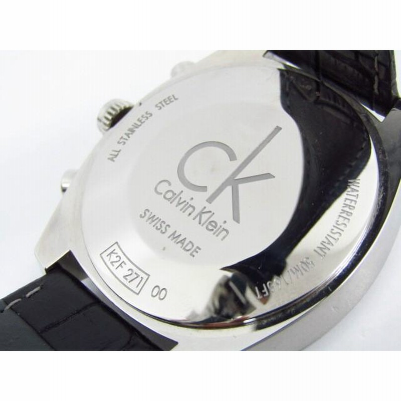 Calvin Klein カルバンクライン K2F 271 クロノグラフ クォーツ腕時計