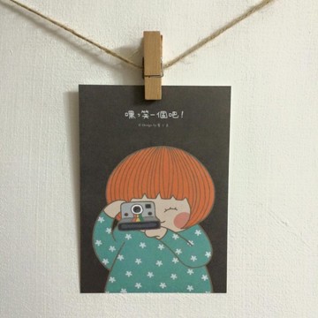 嘿 笑一個吧 卡片 明信片   C0262