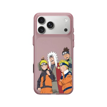 iPhone 17 Pro Max Clear (相機按鈕) 晶醺玫 - 火影忍者 Naruto - 鳴人&自來也&伊魯卡老師