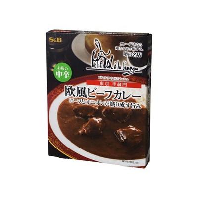 SB エスビー 噂の名店 欧風ビーフカレー 中辛 200g x5 5個セット 代引不可