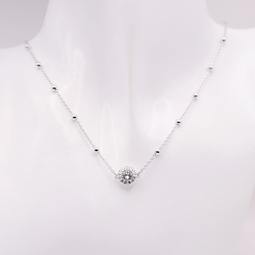 SWAROVSKI 施華洛世奇 Una Angelic 項鏈 鍍白金色