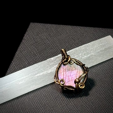 【誓印】 金屬編織 拉長石項鍊