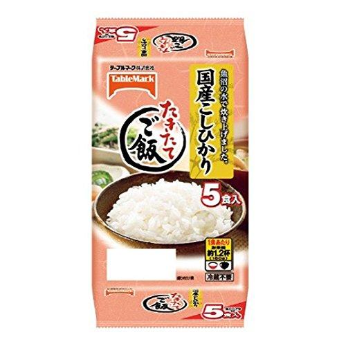 テーブルマーク たきたてご飯 国産こしひかり 5食