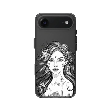 iPhone Air Clear (相機按鈕) 酷墨灰 - MYMY REVERZ TATTOO - MERMAID