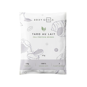 Body Goals 多效豌豆蛋白飲-濃芋歐蕾口味 隨手包60入組(31g/包60包/盒)