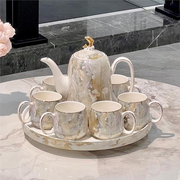 茶具套裝2025新款輕奢陶瓷水杯茶壺茶杯家用客廳待客結婚禮品