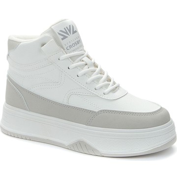 CROSBY WHITE CASUAL CLOSED WARM BOOTS 白色女款鞋子