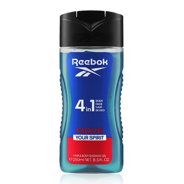 REEBOK4合1洗髮沐浴膠250ml清新活力