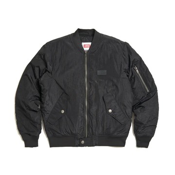 男裝撞色MA1飛行夾克-黑