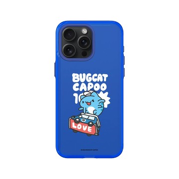 iPhone 15 Pro Max Clear 激光藍 - 貓貓蟲咖波 Bugcat Capoo - 10th 滑板咖波