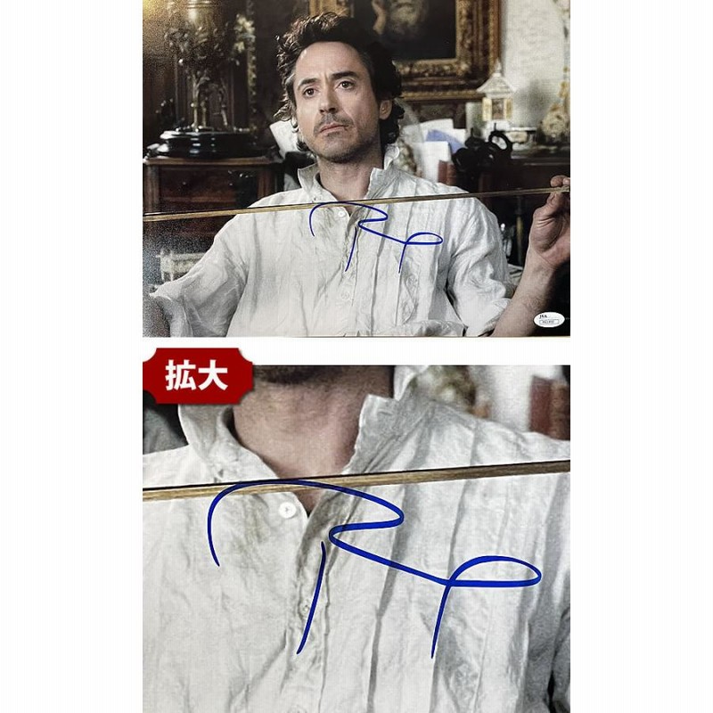 お洒落 ロバート ダウニー ジュニア直筆サイン入り2Lサイズ写真