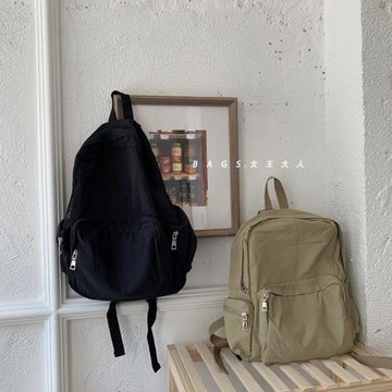 大學生通勤背包雙肩包女2023新款尼龍包包旅行輕便書包