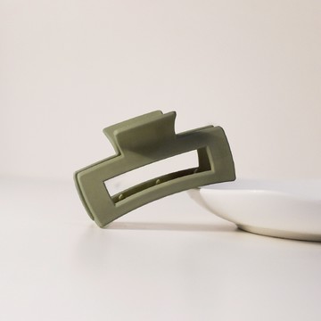 G&G磨砂長形邊夾-綠(7.2cm)