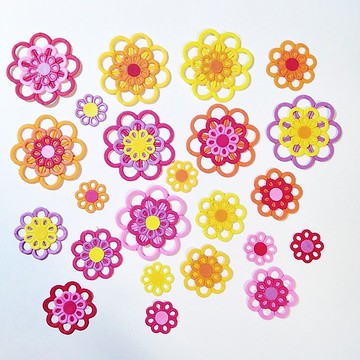 花片 拼貼材料 紙工藝 紙花 畫冊裝飾材料 莉拉工藝 筆記本