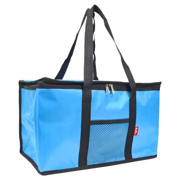 G+居家 防潑水亮彩保溫保冰袋 22L-藍色  加大款  1個