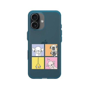 iPhone 17 Clear (相機按鈕) 夜幕藍 - Godgwawa 變種吉娃娃 - 頂吉四格