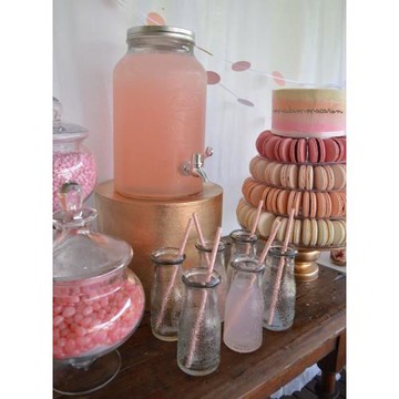 可樂桶帶龍頭梅森罐水果酵素桶雪碧桶甜品臺食品級玻璃果汁桶6L